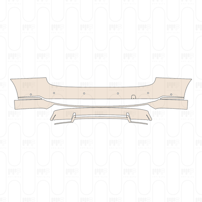 Rear Bumper with 6 PDC (Parking Sensors)