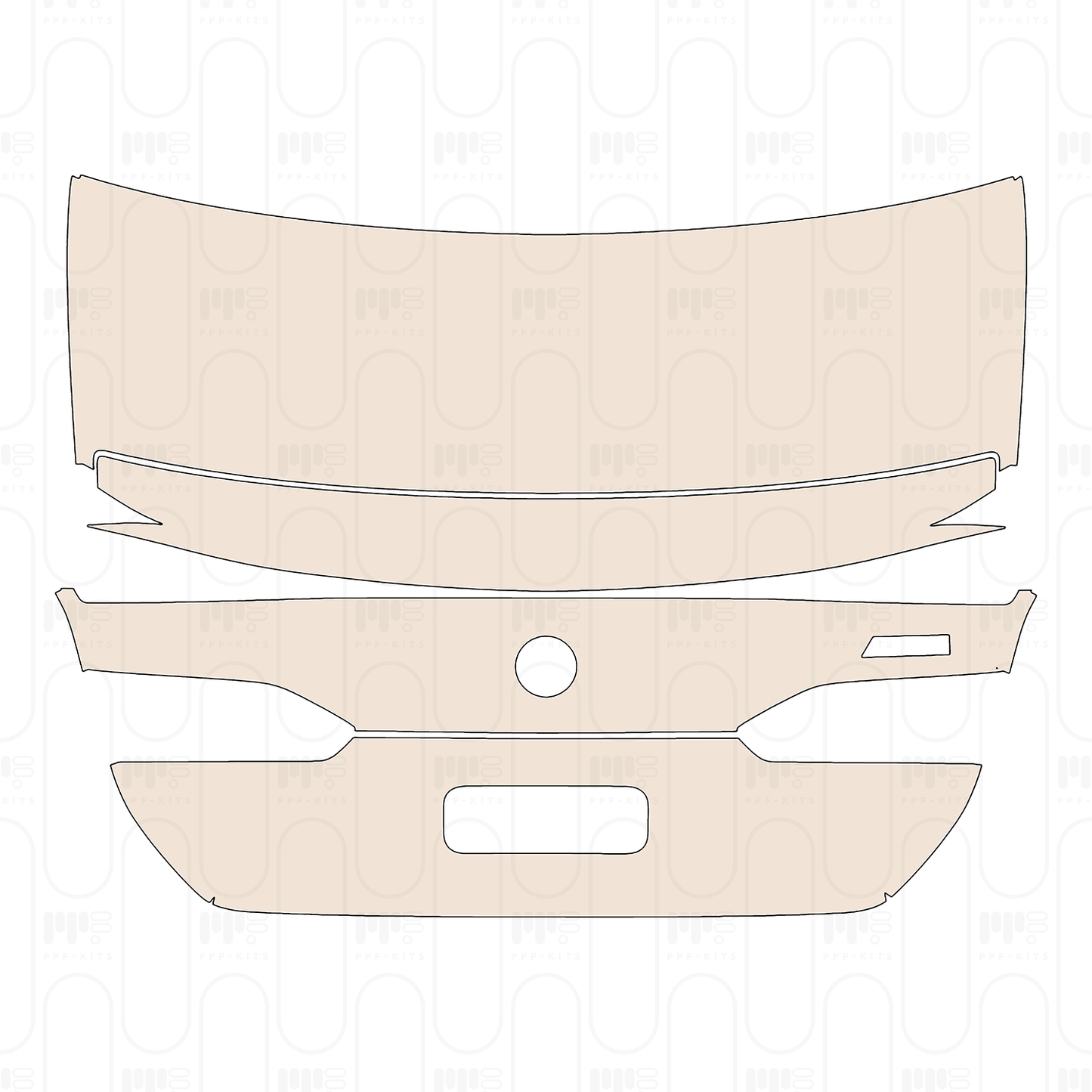 Trunk Lid with carbon package, with "M5" Emblem