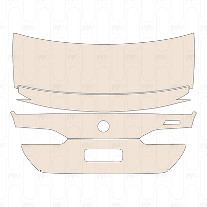 Trunk Lid with carbon package, with "M5" Emblem