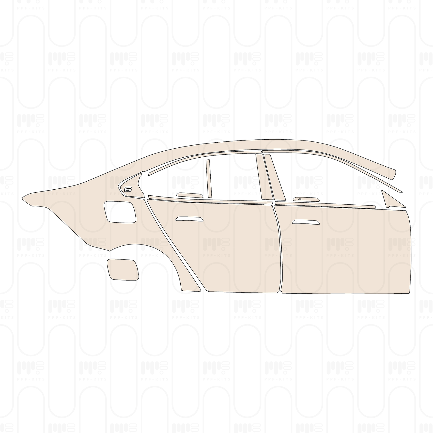 (right) Door+Rear Fender+Side Skirt