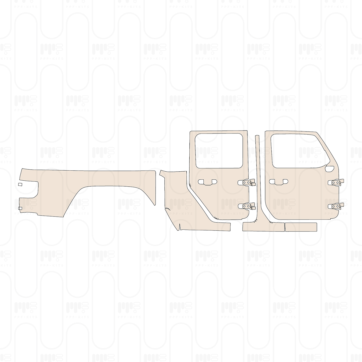 (right)Door+Rear Fender