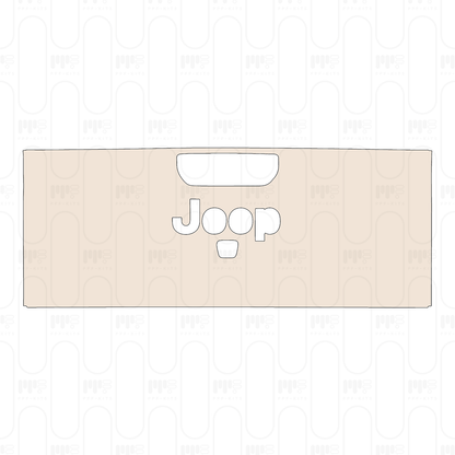 Trunk Lid with "Jeep" Emblem