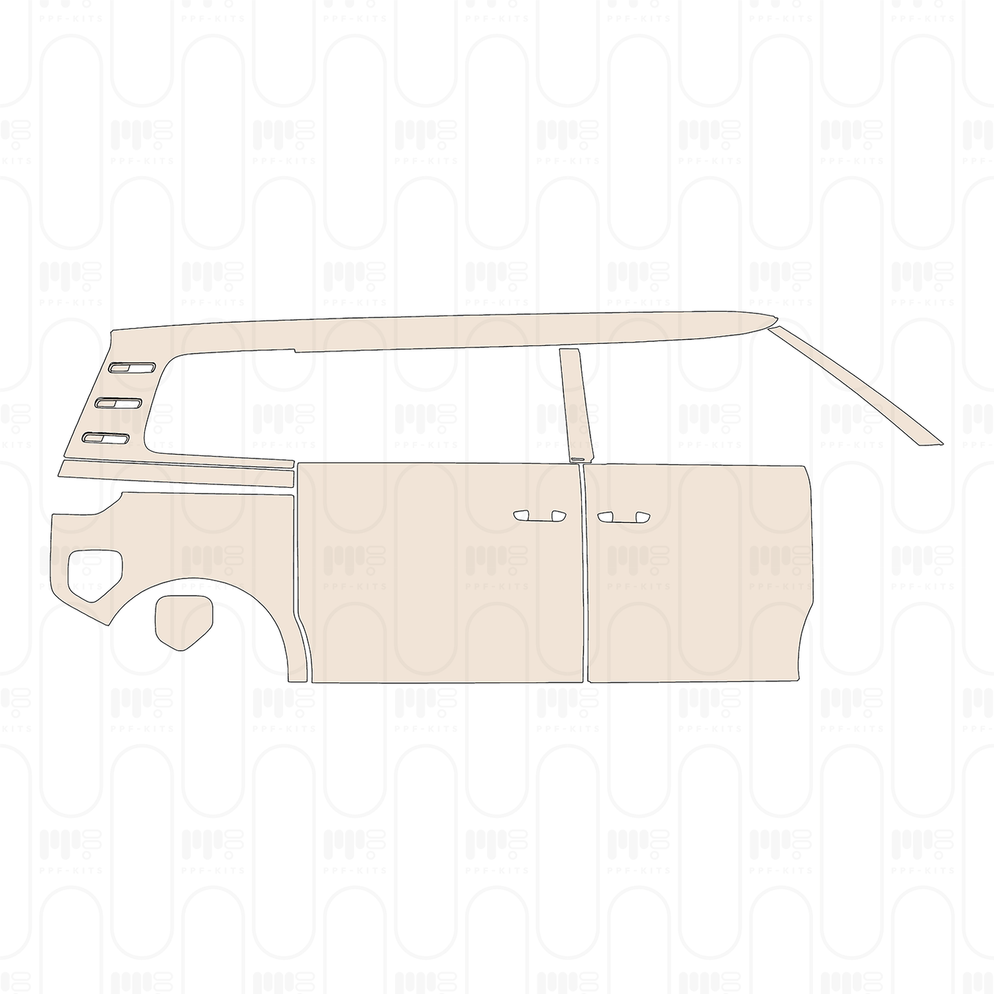 (right) Door+Rear Fender+Side Skirt