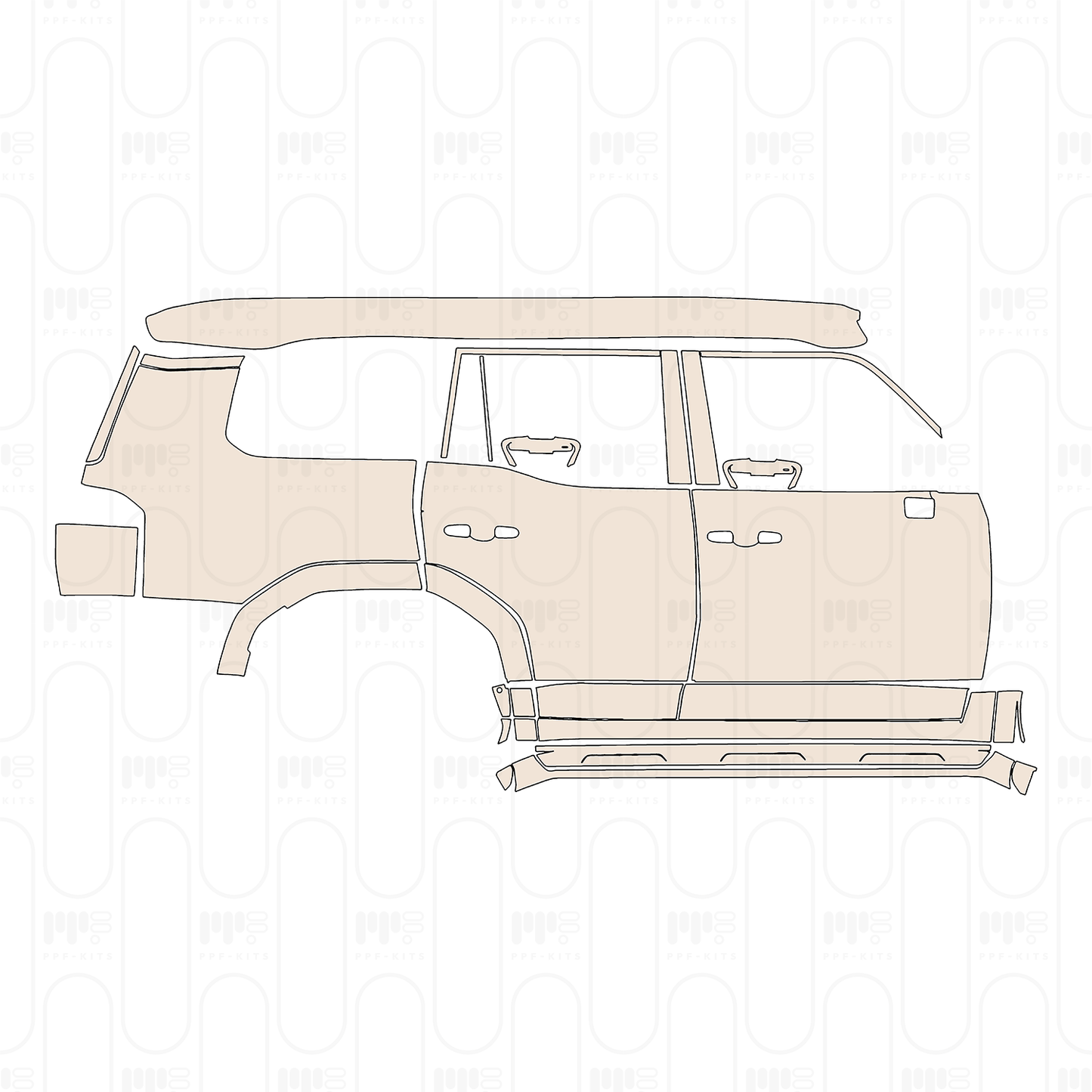 Pre-Cut PPF Lexus GX (US) Luxury+ 2026
