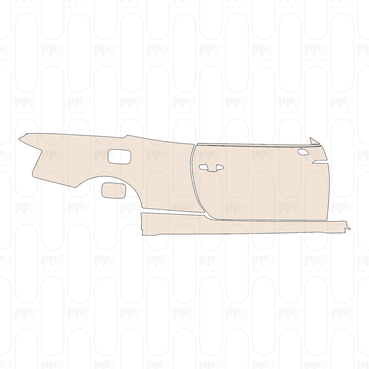 (right) Door+Side Skirt+Rear Fender