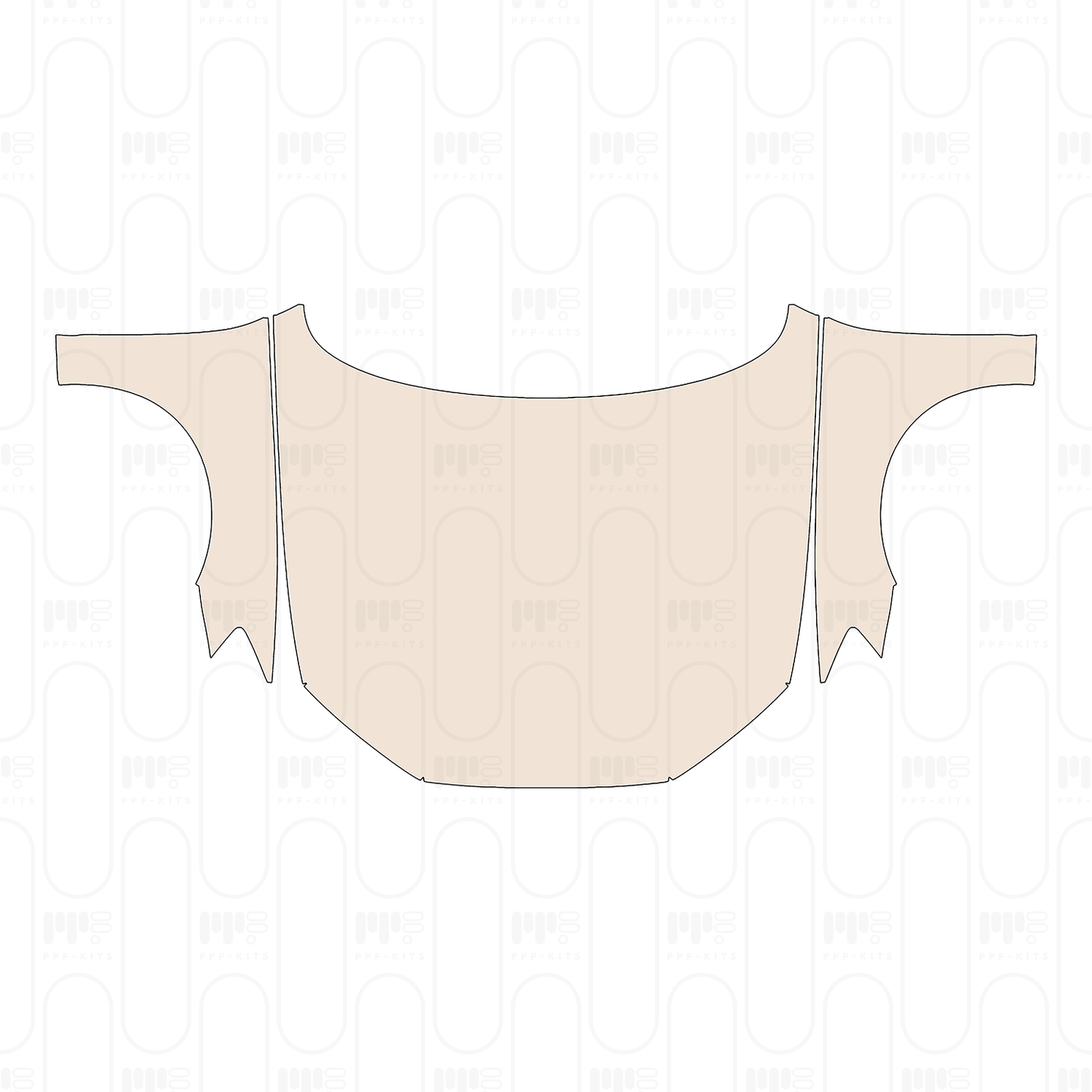 Hood+Fender without "S-Line" Emblem on front Fender