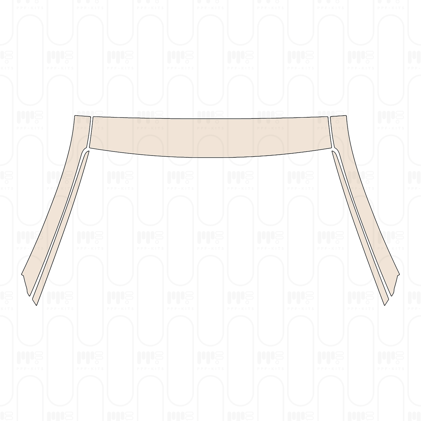 A-Pillar+Roof (front) Glass Roof
