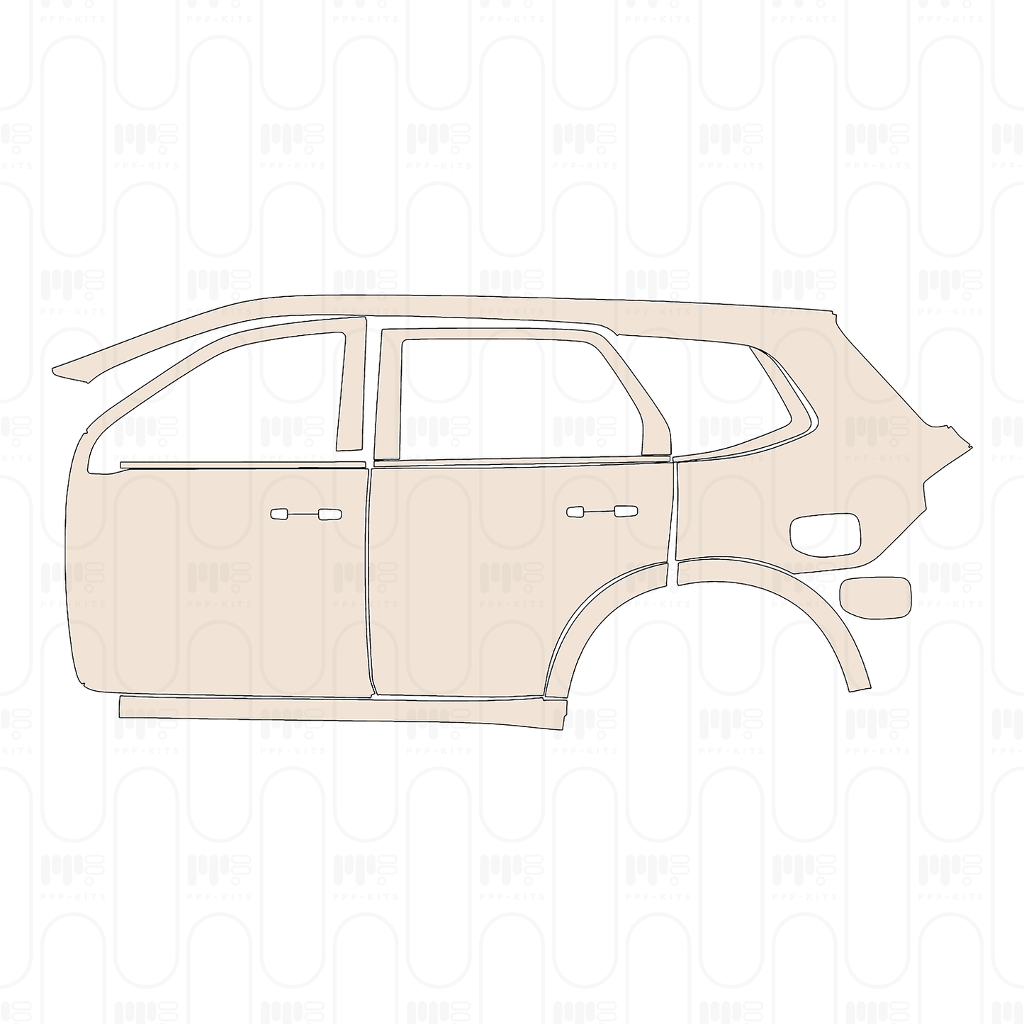 (left) Door+Rear Fender+Side Skirt