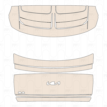 Trunk Lid with "Kia" & "EV6" Model Emblem