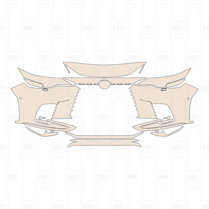 Bumper+Headlamp without tow hook cutout