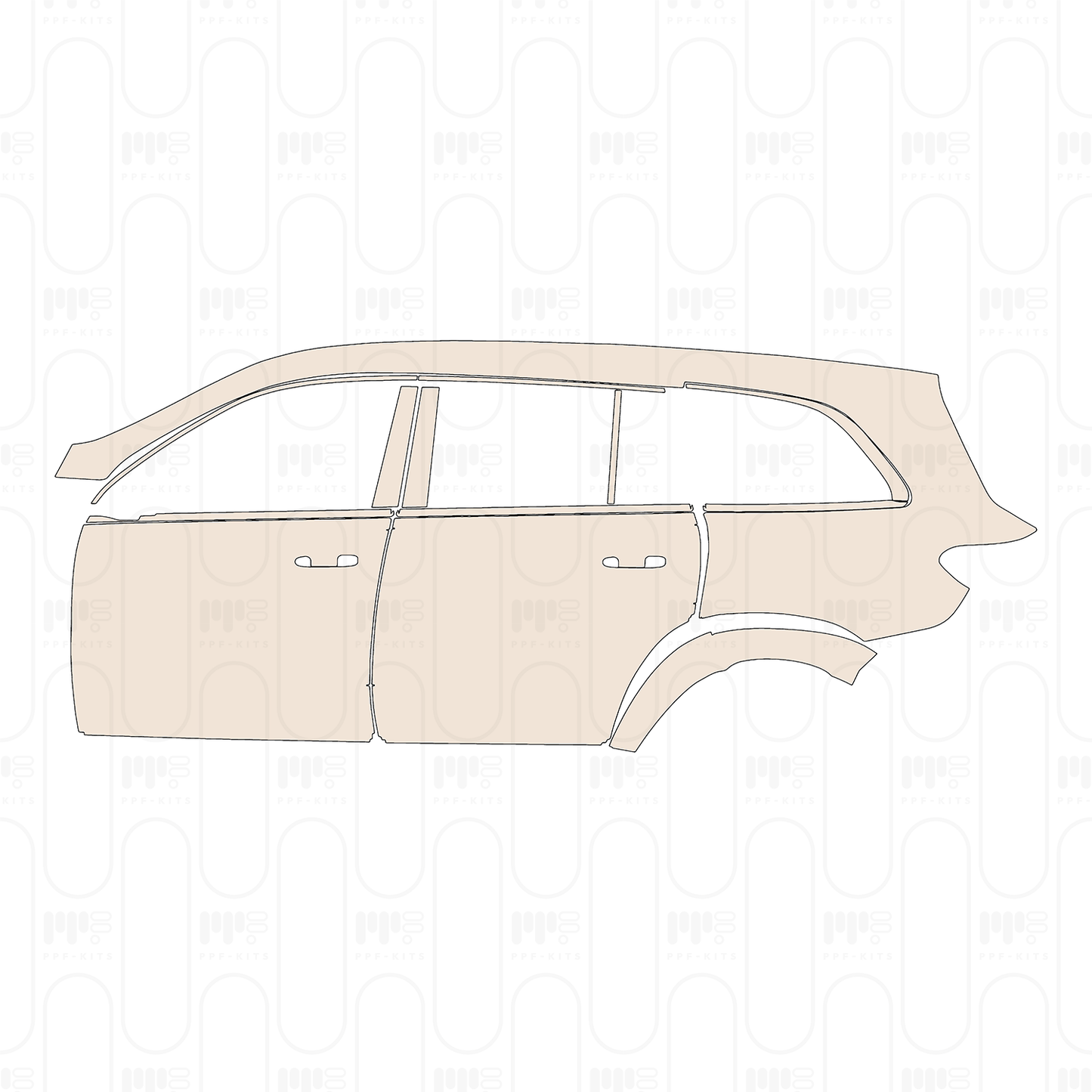 (left) Door+BC-Pillar+Rear Fender