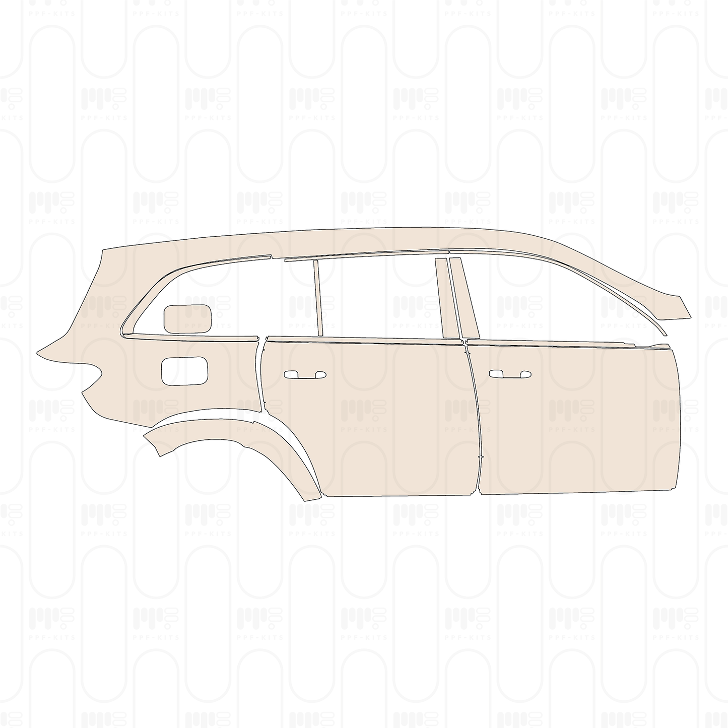 (right) Door+BC-Pillar+Rear Fender