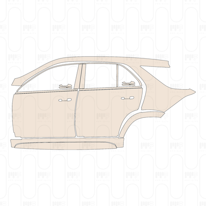 (left) Door+BC-Pillar+Rear Fender+Side Skirt