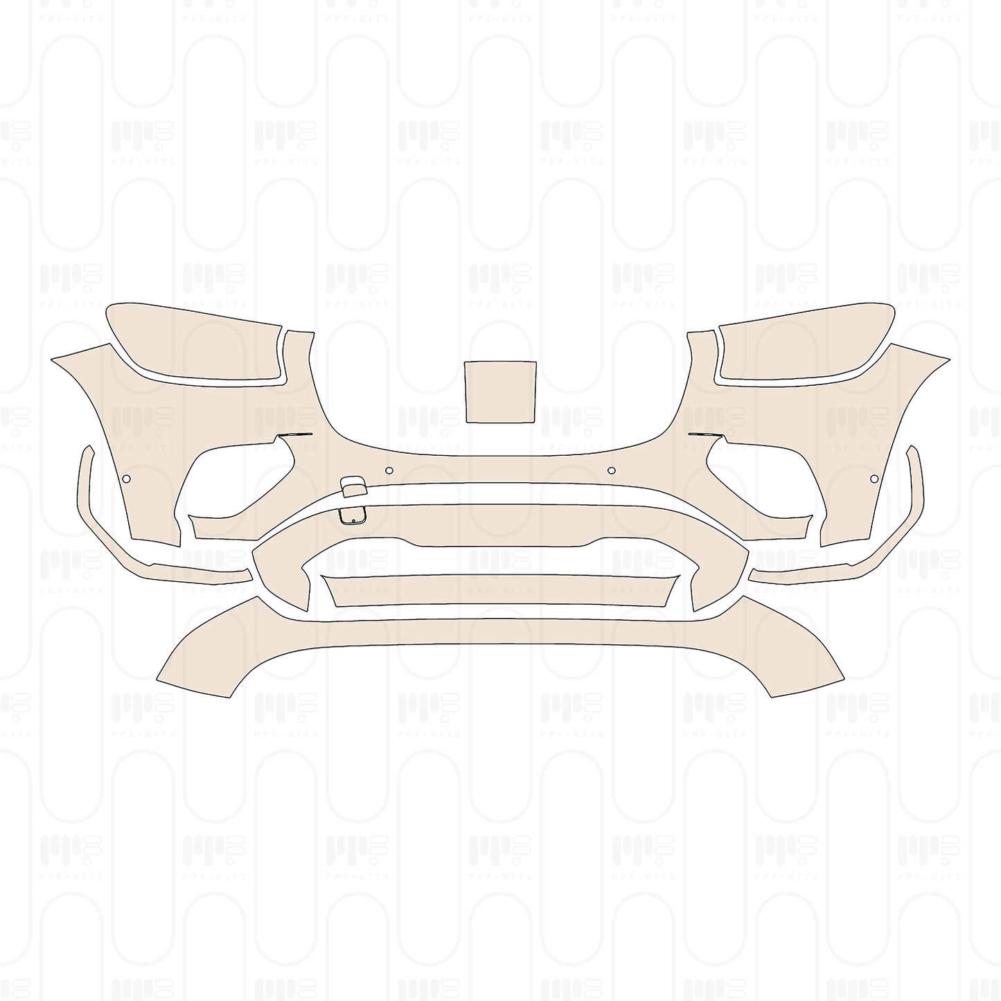 Bumper+Headlamp with 4 PDC (Parking Sensors)