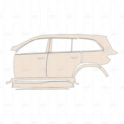 (left) Door+Side Skirt+Rear Fender