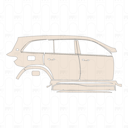 (right) Door+Side Skirt+Rear Fender