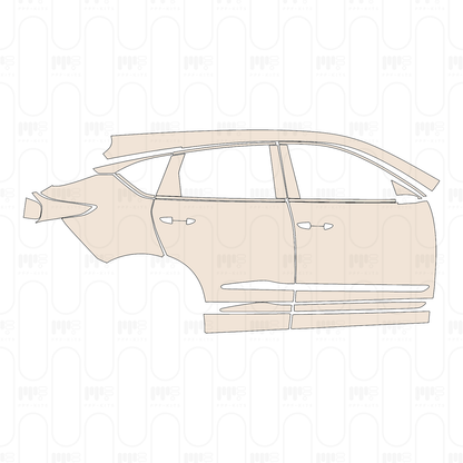 (right) Door+Rear Fender+Side Skirt