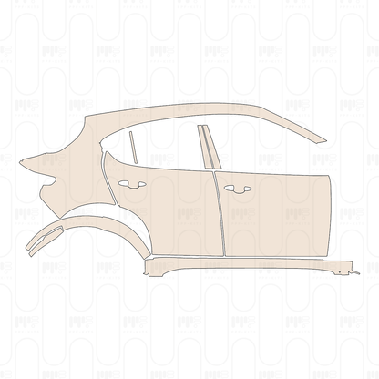 (right) Door+Side Skirt+Rear Fender
