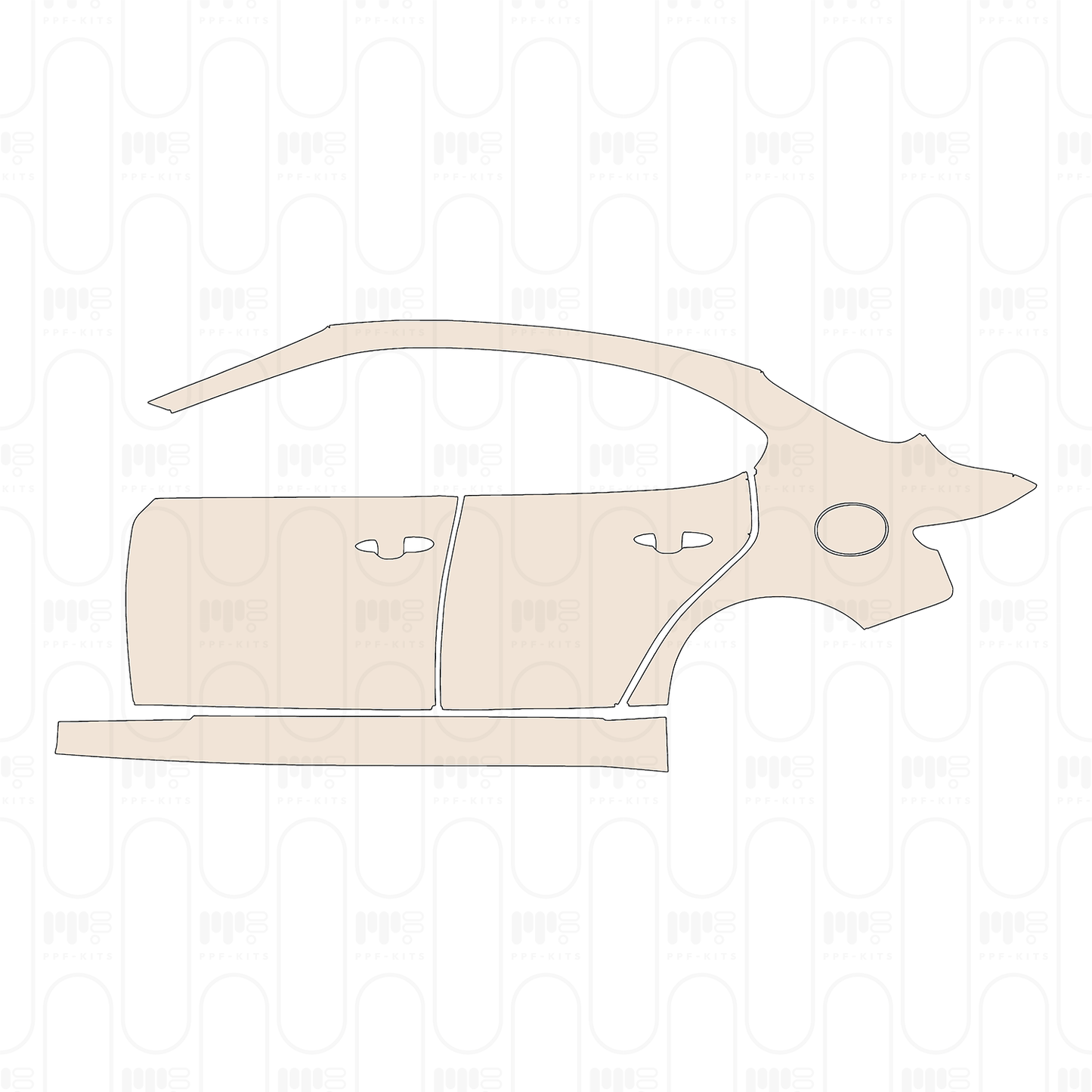 (left) Door+Rear Fender+Side Skirt