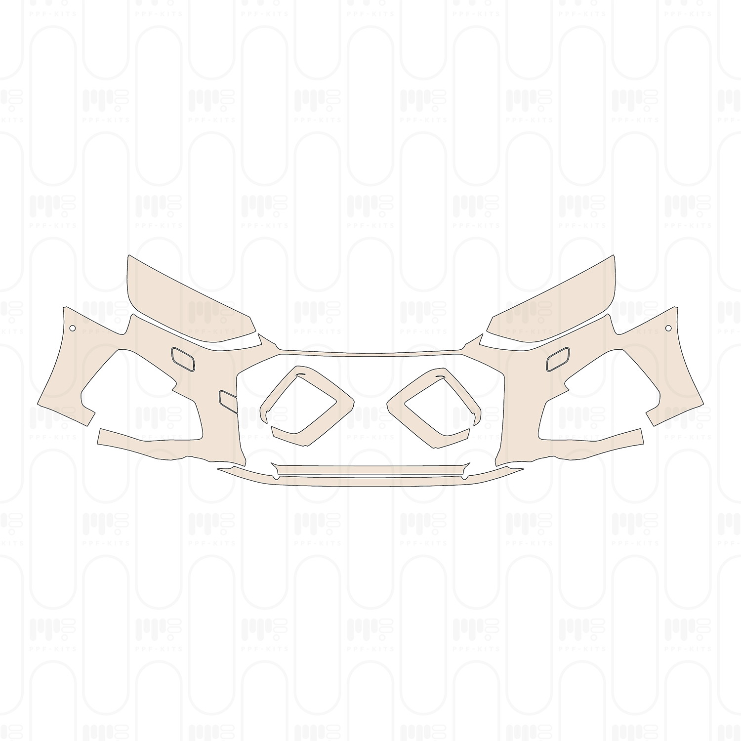 Bumper+Headlamp with headlamp washers
