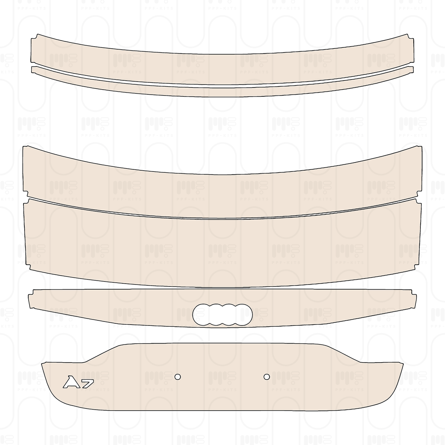 Trunk Lid with "A7" Emblem
