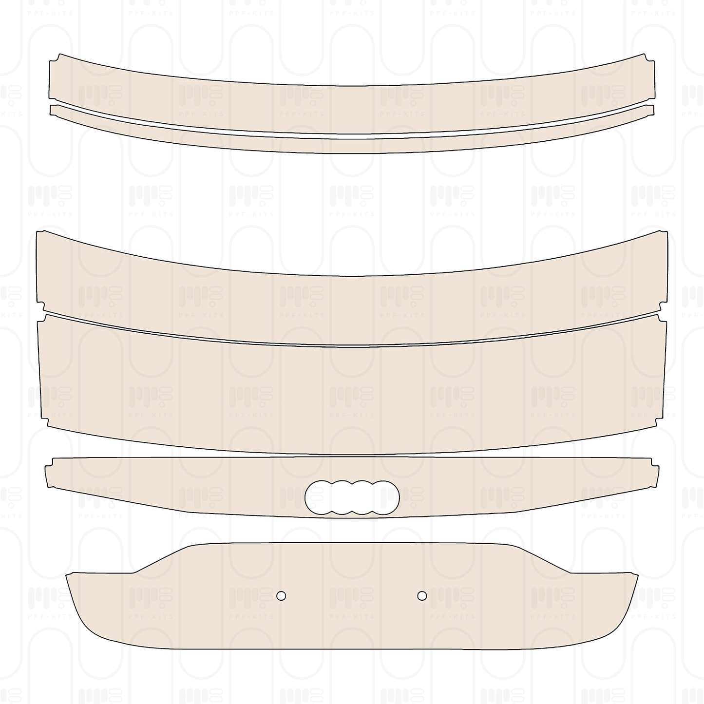Trunk Lid without Model Emblems