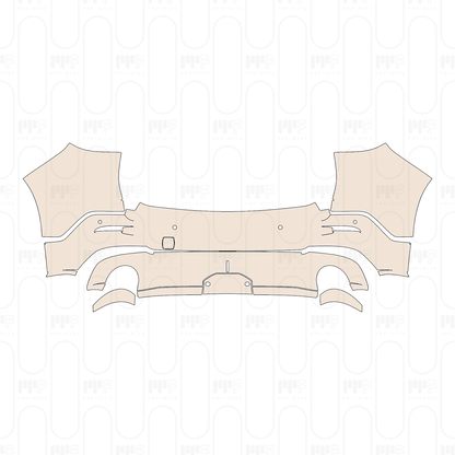 Rear Bumper with 4 PDC (Parking Sensors)