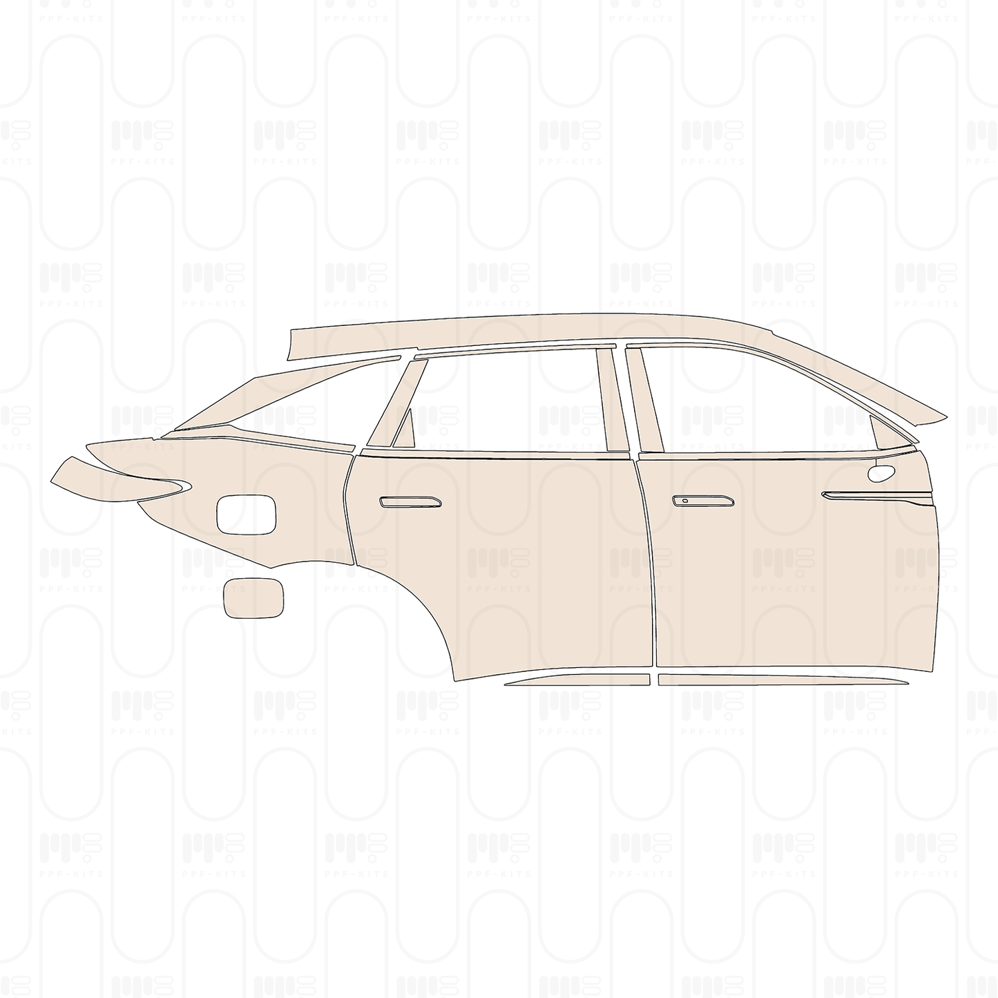 (right) Door+Rear Fender+Side Skirt