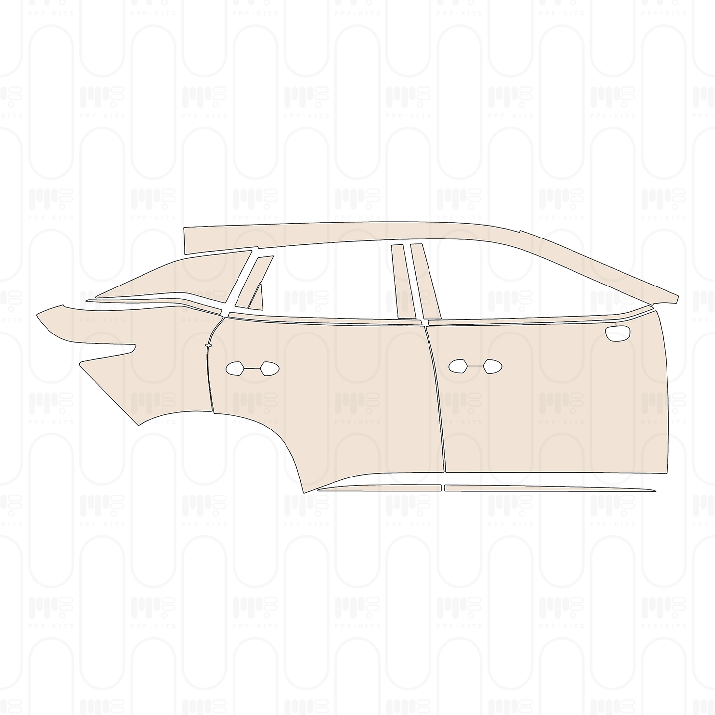 (right) Door+Rear Fender+Side Skirt
