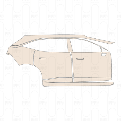 (right) Door+Side Skirt+Rear Fender