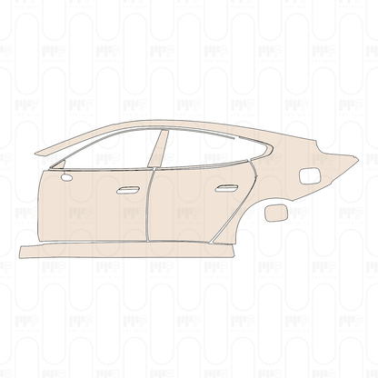 (left) Door+Side Skirt+Rear Fender