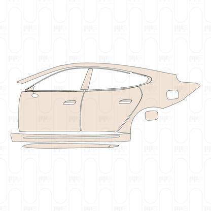 (left) Door+Side Skirt+Rear Fender