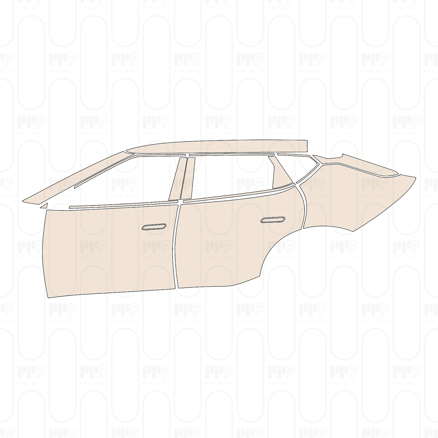 (left) Door+Side Skirt+Rear Fender