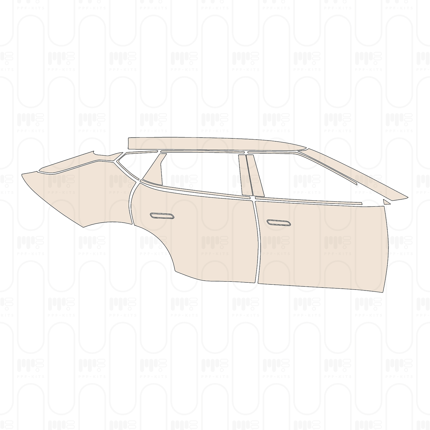 (right) Door+Side Skirt+Rear Fender