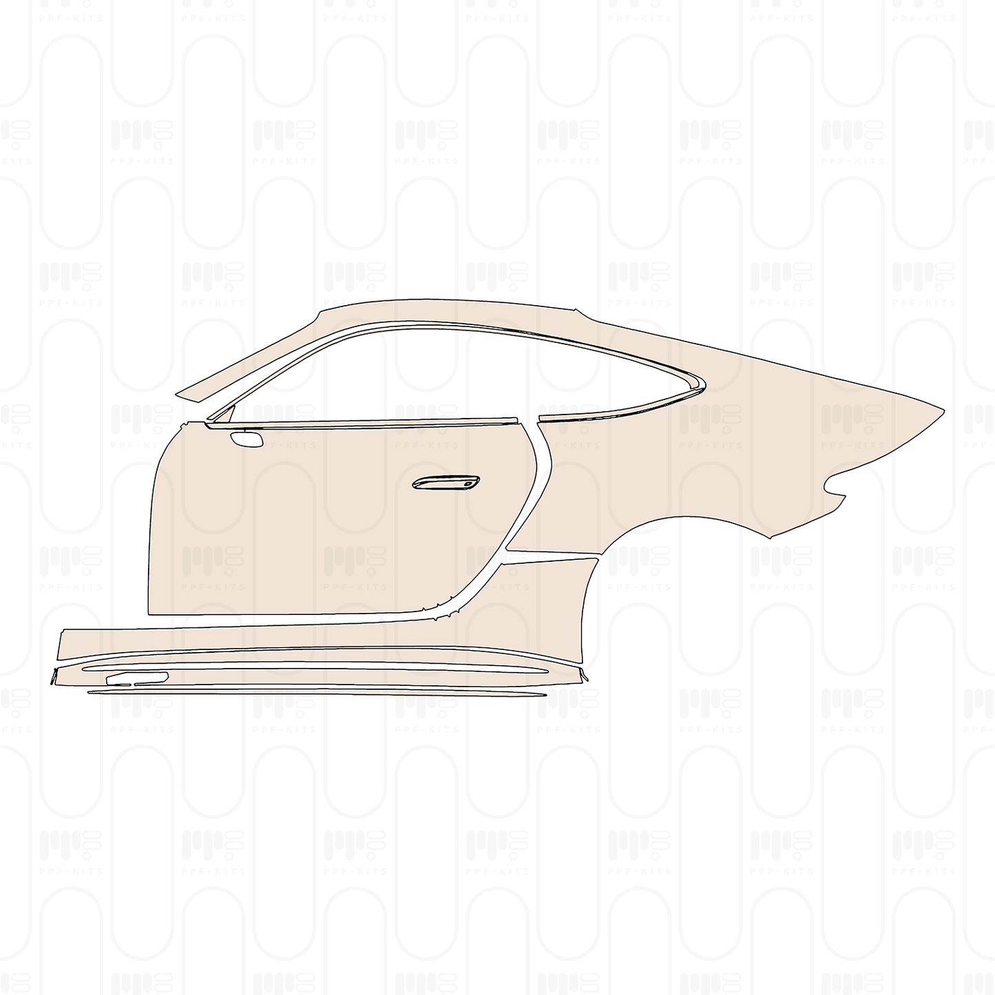 Pre-Cut PPF Mercedes-Benz AMG GT 2-Door AMG GT 43 2026