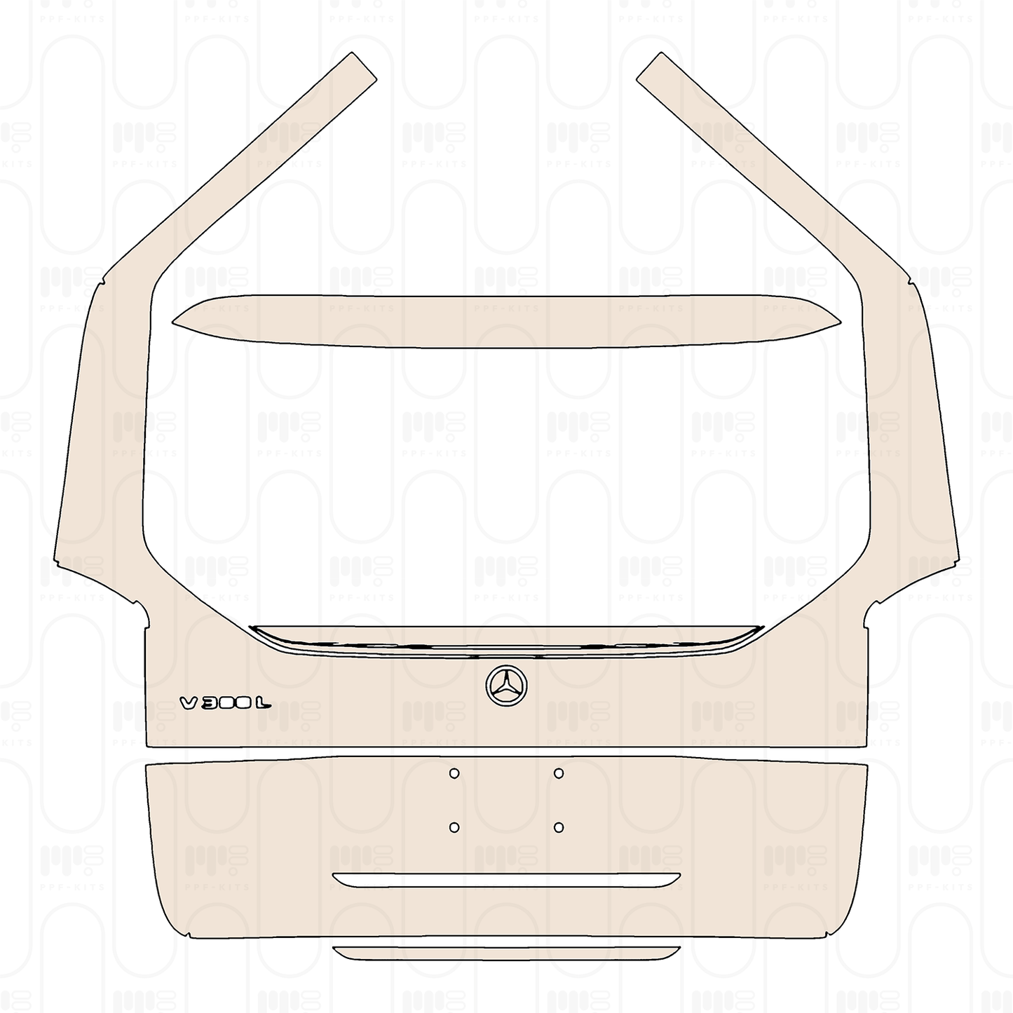 Pre-Cut PPF Mercedes-Benz V Class (Europe) Extra Long AMG Line 2026