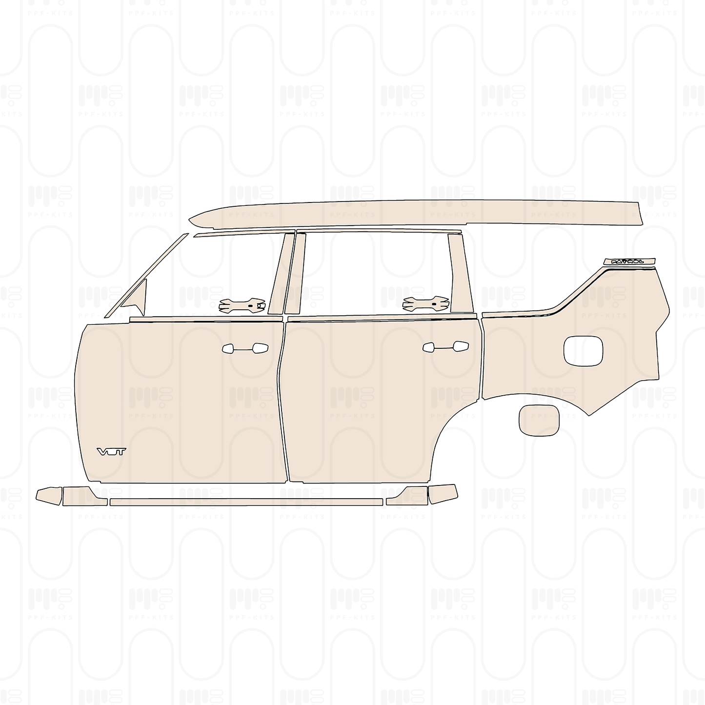 Pre-Cut PPF Nissan Patrol (ME) LE Titanium 2025