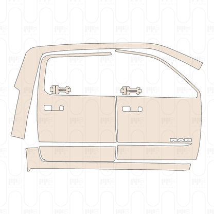 Pre-Cut PPF RAM Trucks 1500 Crew Cab Tungsten 2025