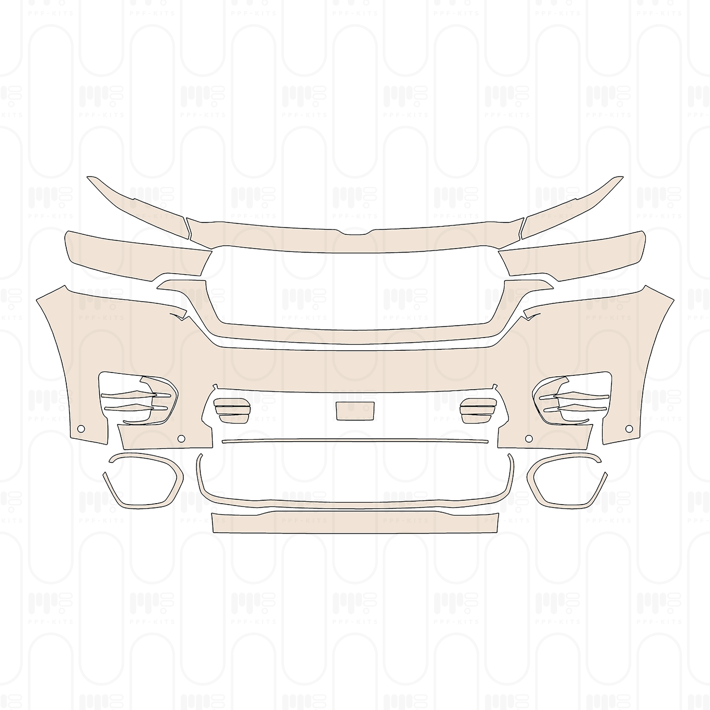 Pre-Cut PPF RAM Trucks 1500 Crew Cab Tungsten 2025