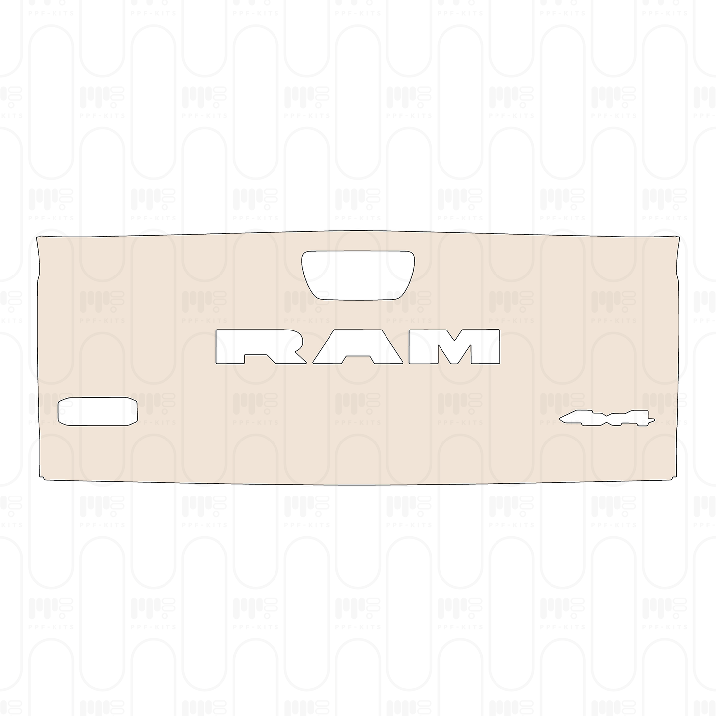 Pre-Cut PPF RAM Trucks 1500 Crew Cab Limited Longhorn 2025