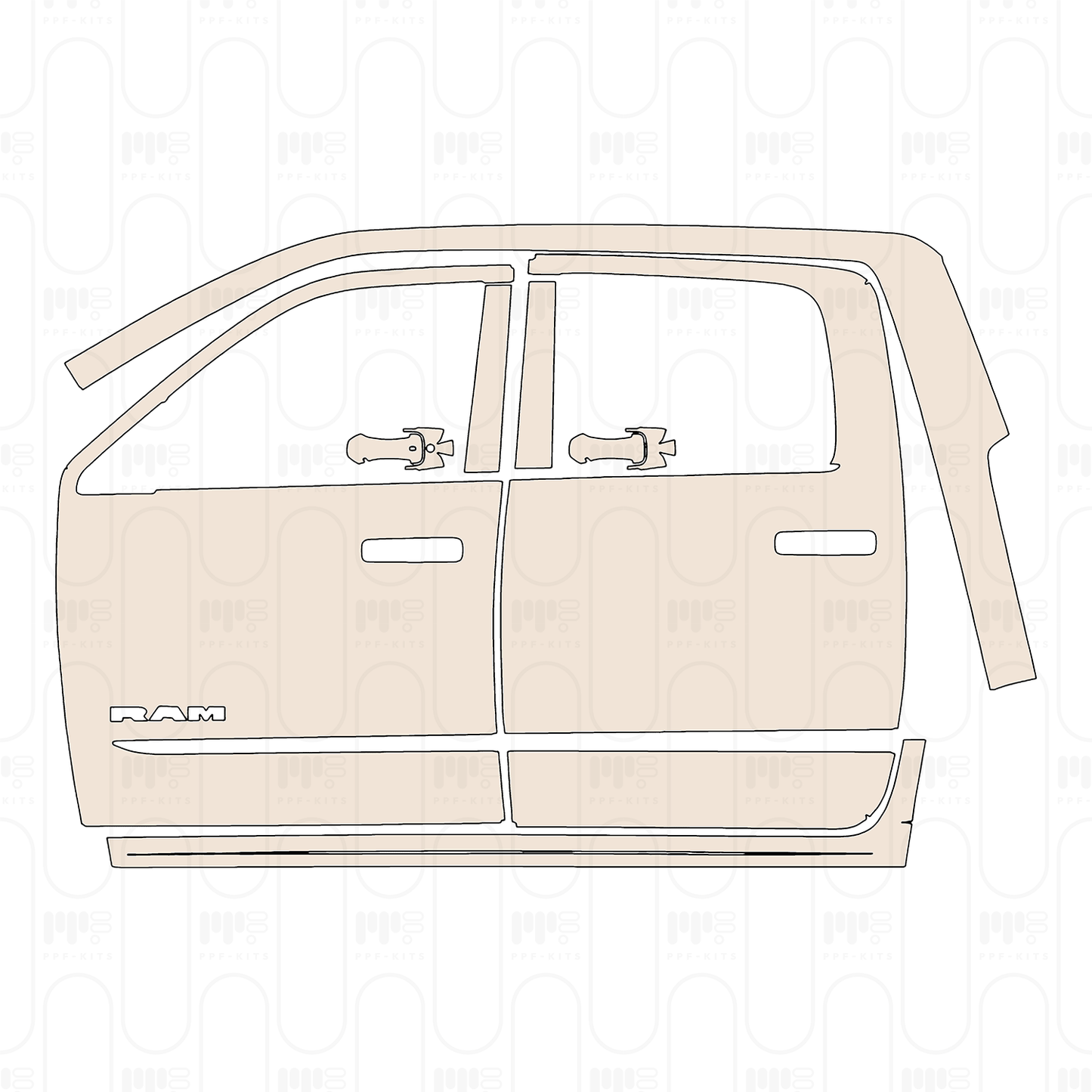 Pre-Cut PPF RAM Trucks 3500 Limited 2025