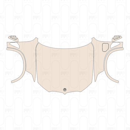 Hood+Fender with charging port on Fender, One-piece design