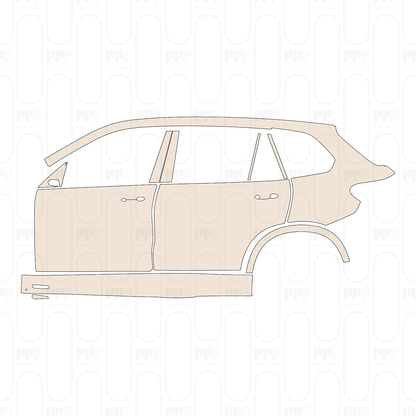 (left) Door+BC-Pillar+Rear Fender+Side Skirt