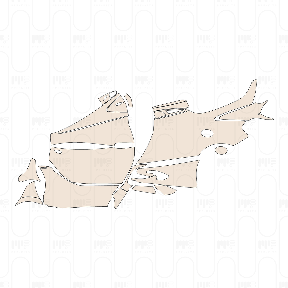 (left) Door+Side Skirt+Rear Fender