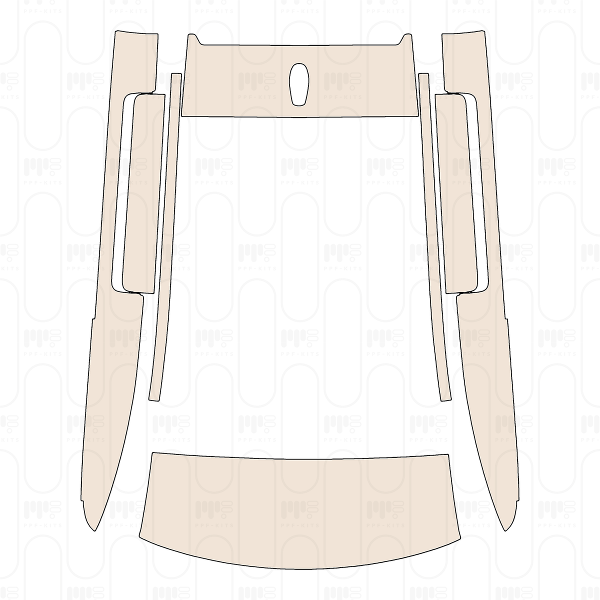 Roof with panoramic roof