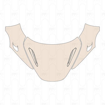 Hood+Fender with front Fender louvres