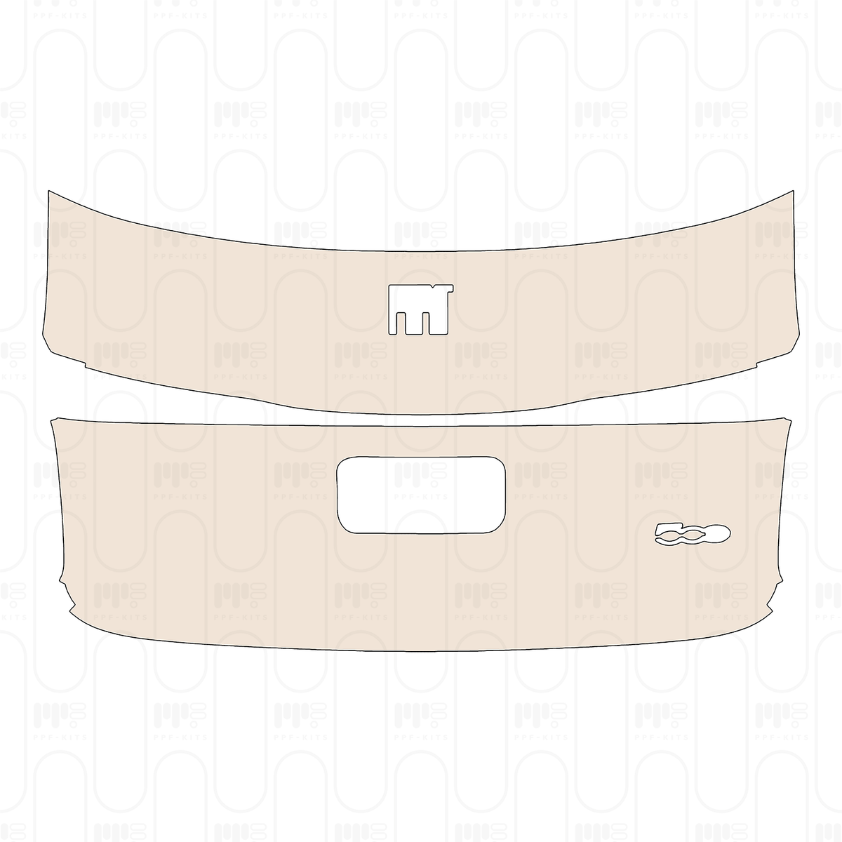 Trunk Lid with "FIAT" & "500" Emblems