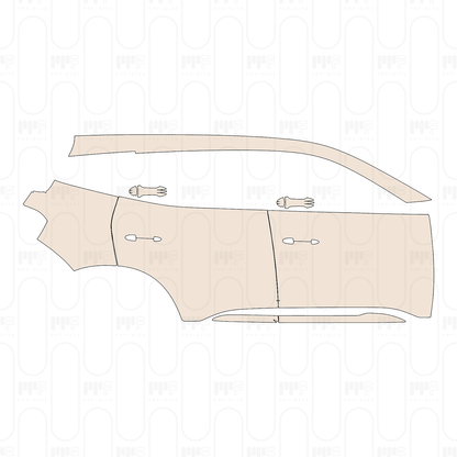 (right) Door+Rear Fender+Side Skirt