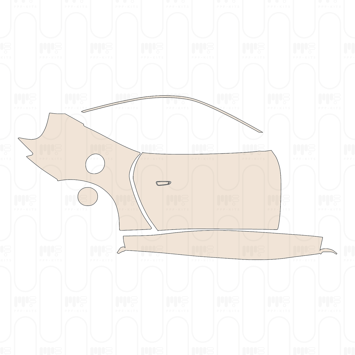 (right) Door+Rear Fender+Side Skirt