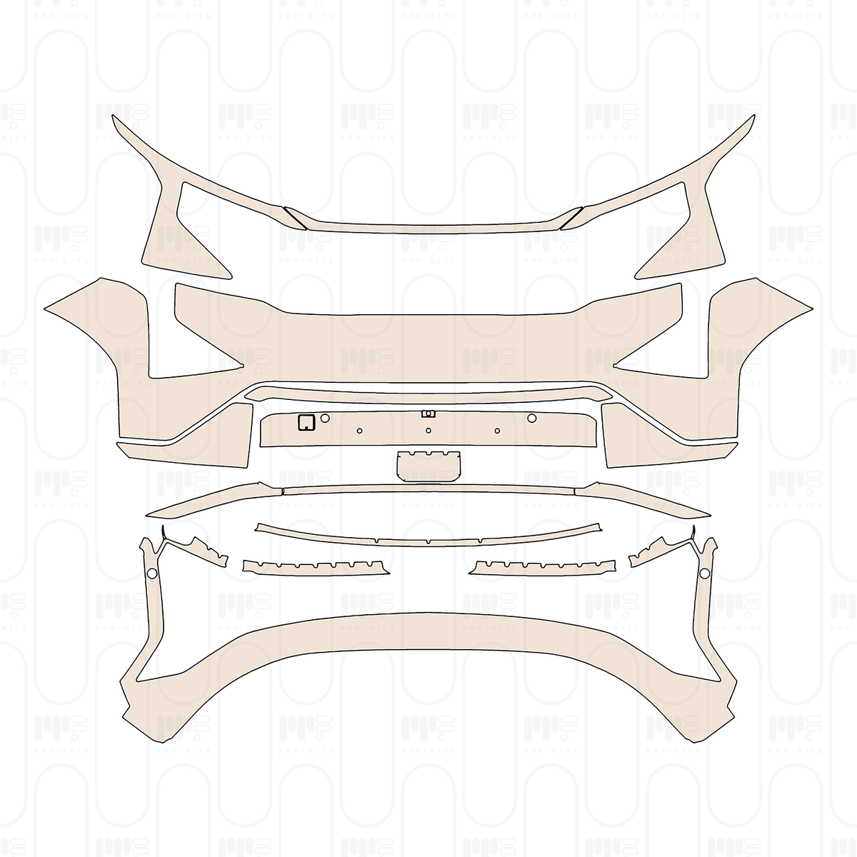 Bumper+Headlamp with 4 PDC (Parking Sensors)